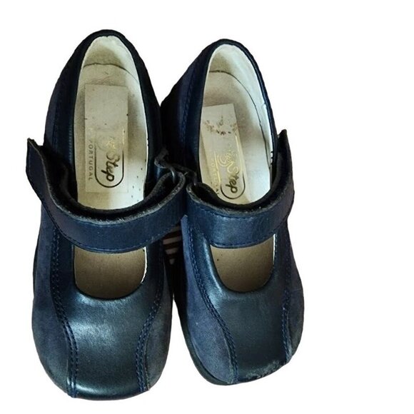 Made In Portugal Mary Jane Suede Leather Shoes Toddler Girls Size 8 US - Picture 4 of 13